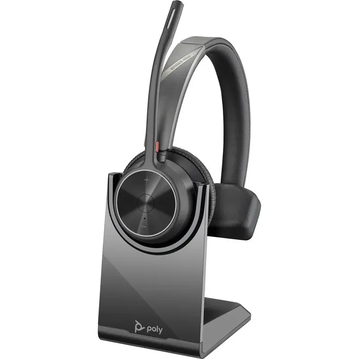 Poly Voyager 4300 UC 4310 Headset – Mono – USB Type A – Wireless – Bluetooth – 164 ft –