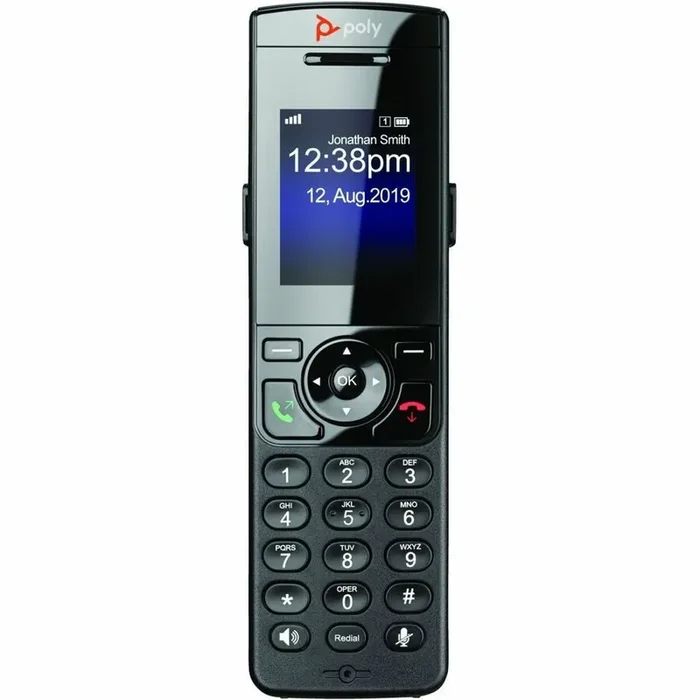 Poly VVX D230 Handset – Cordless – DECT – 8 x Total Number of Phone Lines – 2″ Screen