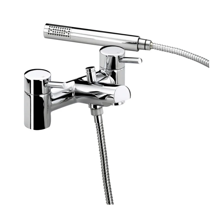 Prism Pillar Bath Shower Mixer Eco8 Chrome