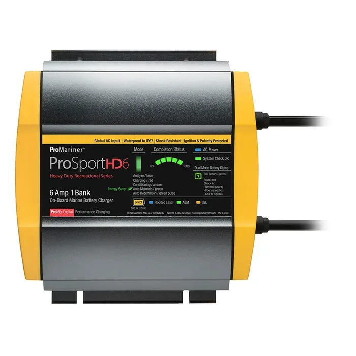 ProMariner ProSportHD 6 Global Gen 4 – 6 Amp – 1 Bank Battery Charger