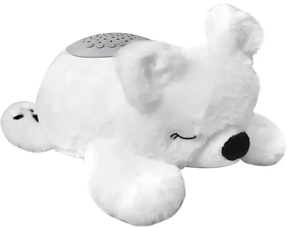 Pure Enrichment PureBaby Sound Sleepers Sound Machine, 9″H x 5-3/8″W x 4″D, Polar Bear