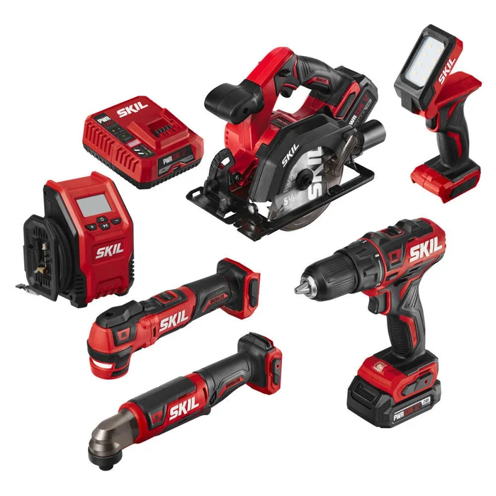 PWR CORE 12-volt 6-Tool Brushless Power Tool Combo Kit (2-Batteries Included and Charger Included) CB7434-21