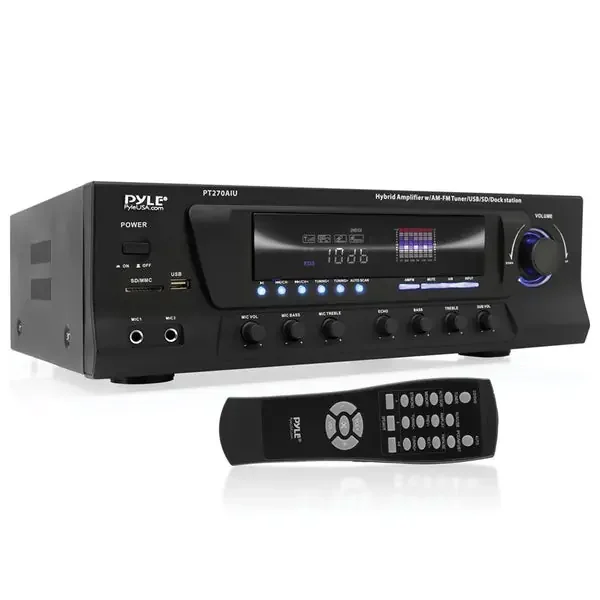 Pyle PT270AIU 30-Watt Stereo AM/FM Receiver with Dock for iPod