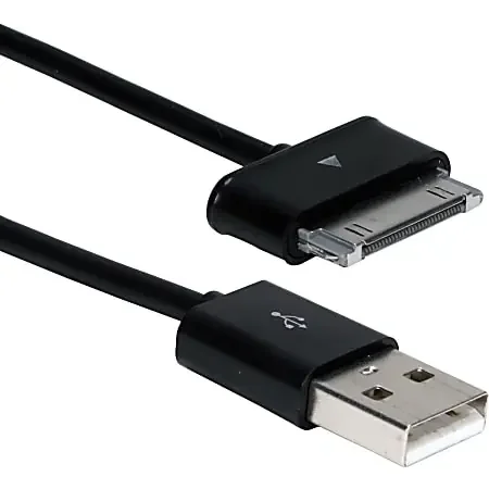QVS 3-Meter USB Sync & Charger Cable for Samsung Galaxy Tab/Note Tablet – 9.84 ft Proprietary/USB Data Transfer Cable – AST3M