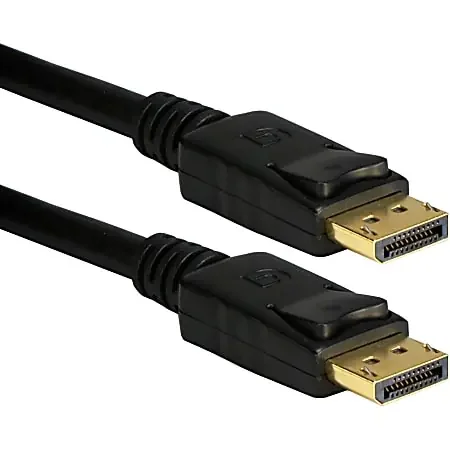 QVS DisplayPort Digital A/V Cable With Latches, 15‘