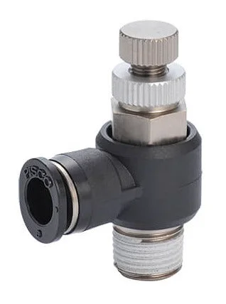 R3/8″ – 5/16″ Meter-Out Elbow Flow Control Valve
