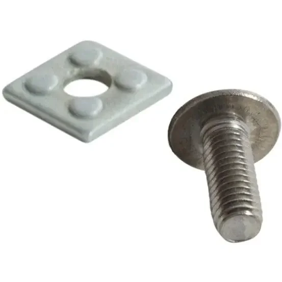 Rack Solutions Square Hole Alignment Washer And Hardware 8-Pack