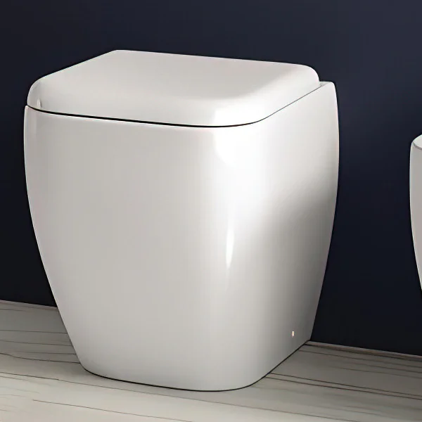 RAK Metropolitan Back-To-Wall White WC Pan With Soft-Close Seat 525mm Projection