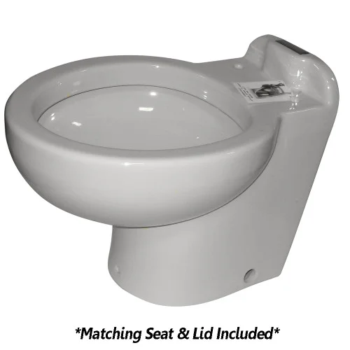 Raritan 220HS012 Marine Elegance Fresh/Saltwater Smart Control Marine Toilet-White