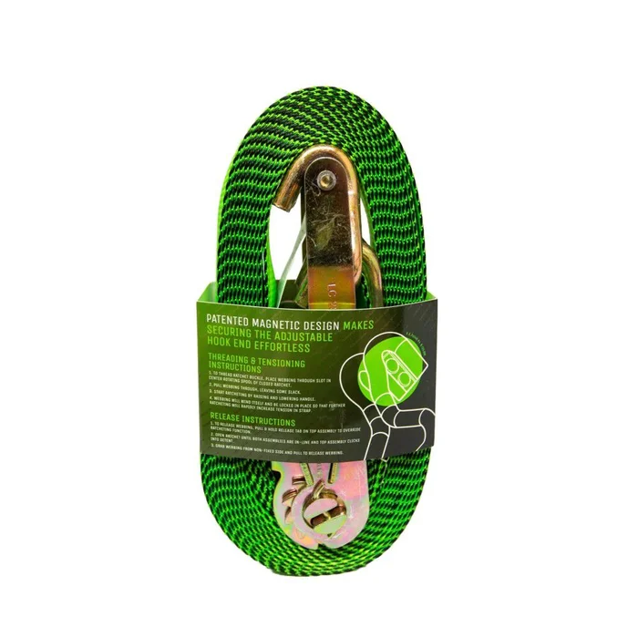 Ratchet Strap with Magnetic Hook, 2 Inch x 27ft FG227