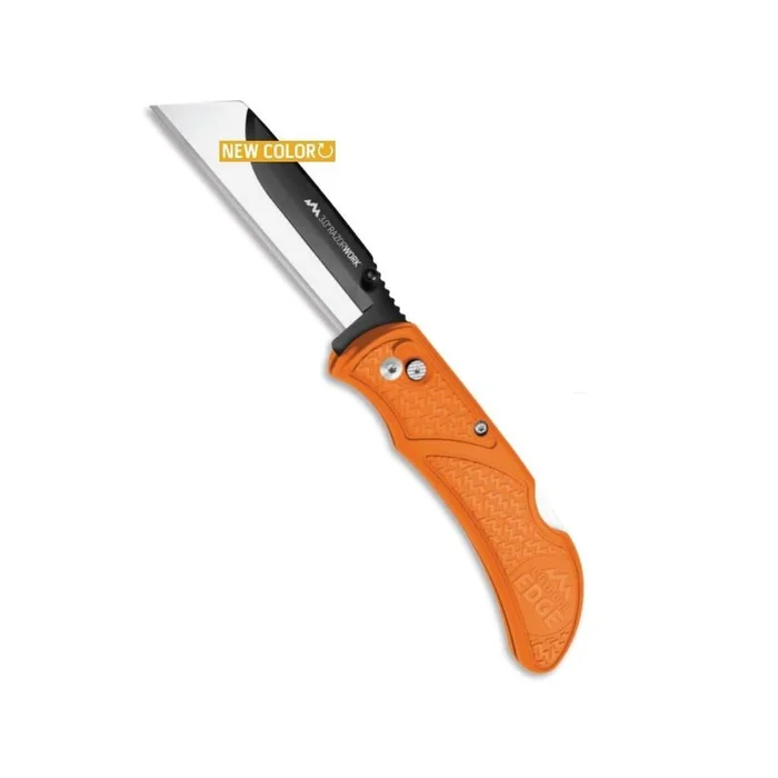 RazorWork Folding Knife Orange 3in with 3 Blades RWB30-70C