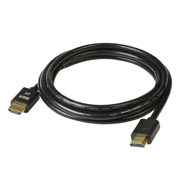 RCA DH6HHE Digital Plus High Speed HDMI Cable with Ethernet, Black (6 Ft.)