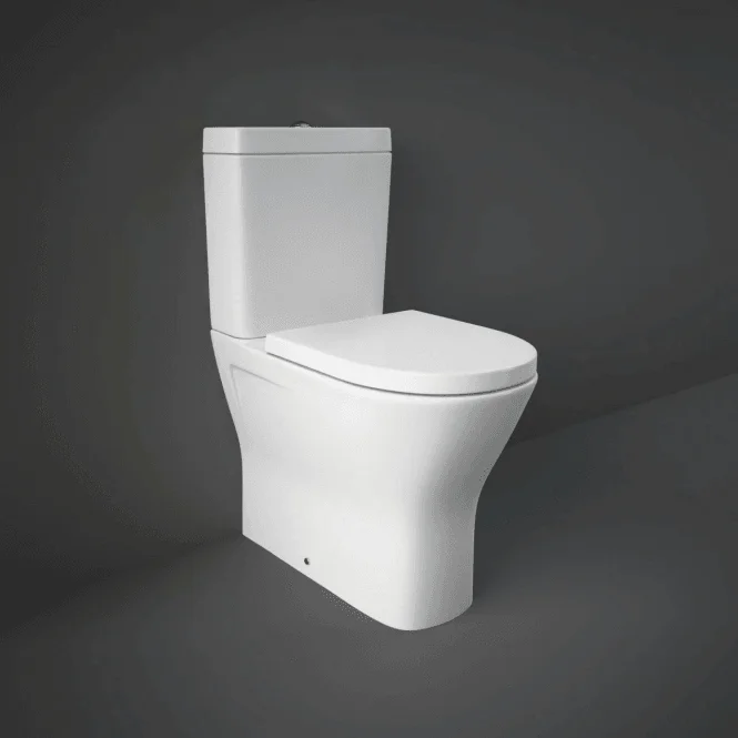 Resort Maxi Close Coupled Comfort Height Fully Back to Wall Toilet and Soft Close Seat