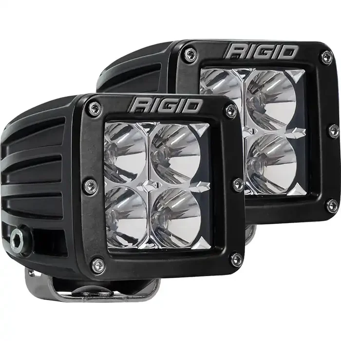 RIGID Industries D-Series PRO Hybrid-Flood LED – Pair – Black