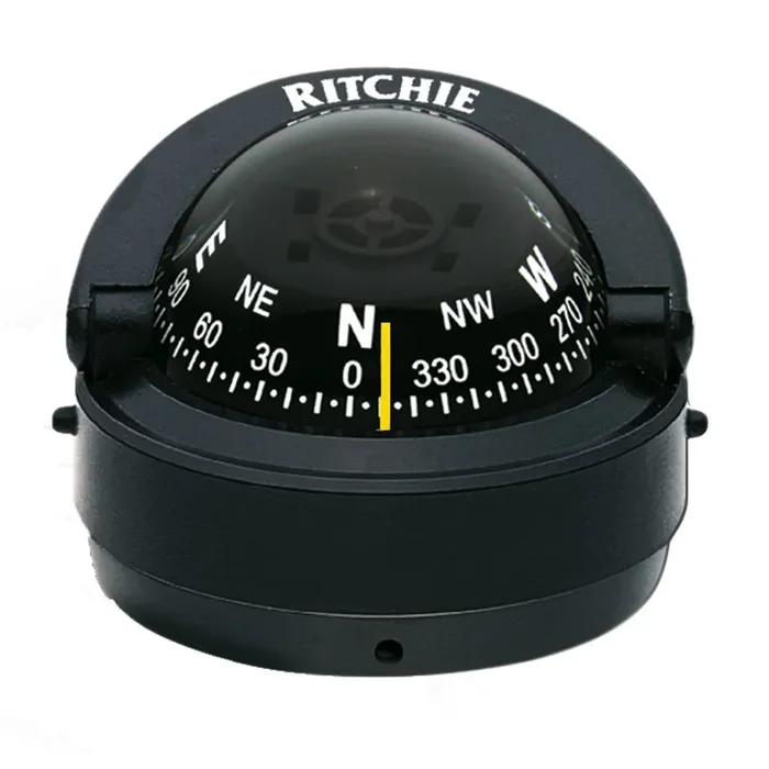 Ritchie S-53 Explorer Compass – Surface Mount – Black
