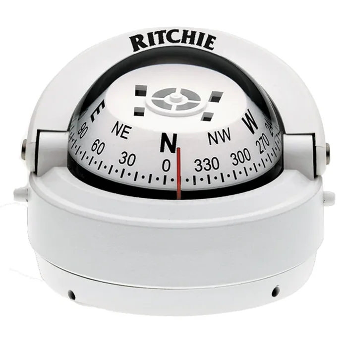 Ritchie S-53W Explorer Compass – Surface Mount – White