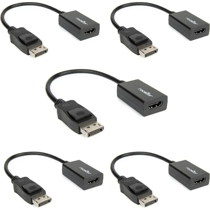Rocstor DisplayPort/HDMI Audio/Video Adapter Y10A101-B1-5PK