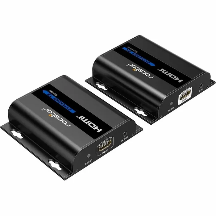 Rocstor TrueReach 1080p HDMI & IR Over IP Extender – 1080p 60Hz up to 393ft (120m) – Over
