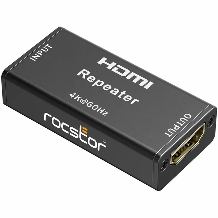 Rocstor TrueReach 4Kx2K HDMI Repeater Extender – HDMI2.0 Signal Booster & Video Amplifier
