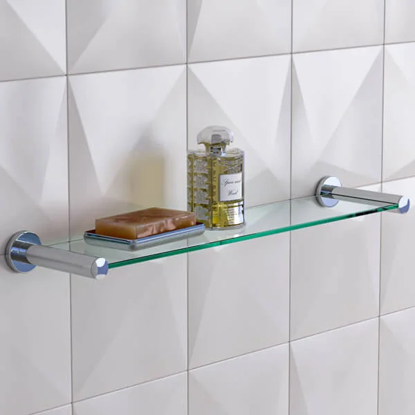 Roper Rhodes Minima 545mm Toughened Clear Glass Shelf – 6912.02.