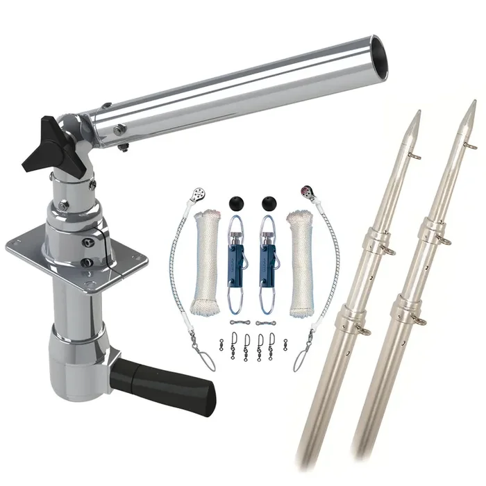 Rupp Revolution Top Gun Package w/15‘ Telescoping Poles & Complete Single Line Rigging Kit w/Klickers Release Clips