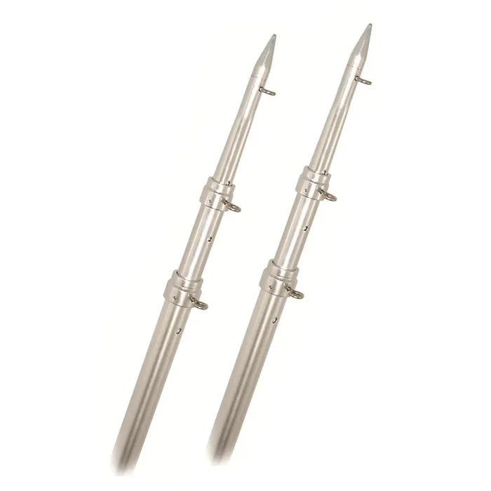 Rupp Top Gun Telescoping Outrigger Poles – Aluminum/Silver – 15‘