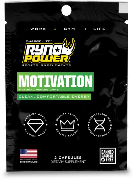 Ryno Power Motivation Pre-Workout Focus Capsules