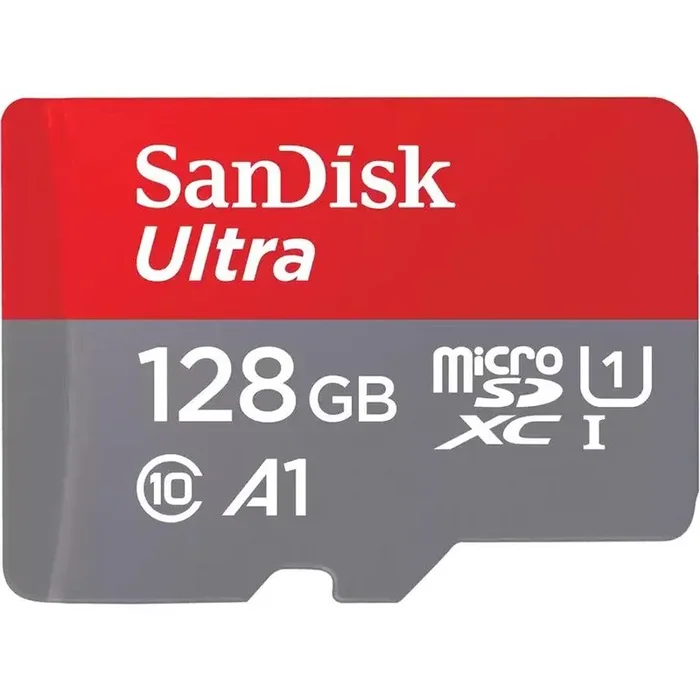SanDisk Ultra 128 GB Class 10/UHS-I (U1) microSDXC – 1 Pack