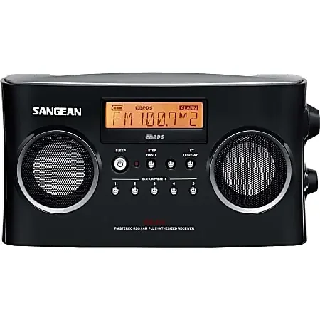 Sangean Radio Tuner – 5 x AM, 5 x FM – LCD Display – Headphone – 6 x C