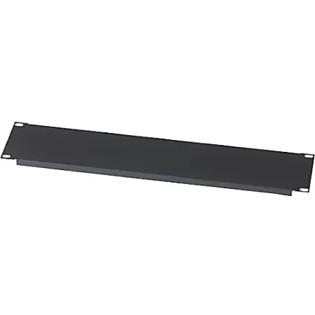 Sanus Component Series 1RU Rack Blank Panel – Flanged Blank Panel – Black – Steel – Black Powder Coat – 1U Rack Height – 19.1″ Width