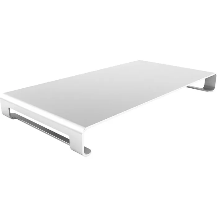 Satechi Aluminum Monitor Stand (Silver) – 31 lb Load Capacity – Desktop – Metallic Silver