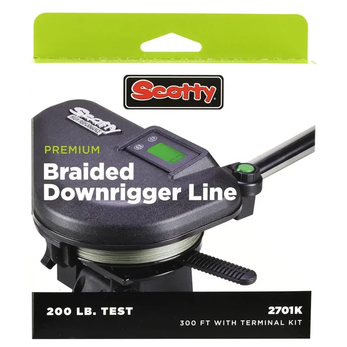 Scotty Premium Power Braid Downrigger Line – 400ft of 200lb Test