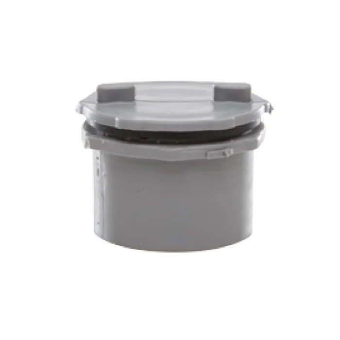SCREWED ACCESS PLUG GREY 32mm POLY PFIT