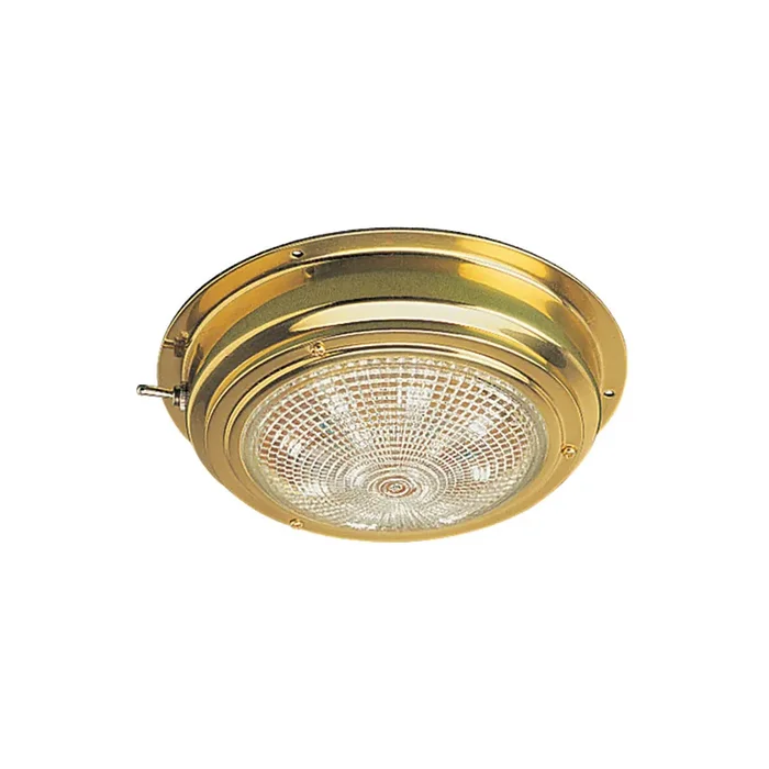 Sea-Dog Brass LED Dome Light – 4″ Lens