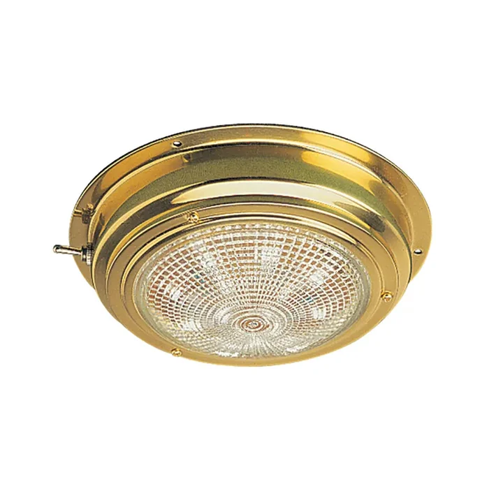 Sea-Dog Brass LED Dome Light – 5″ Lens