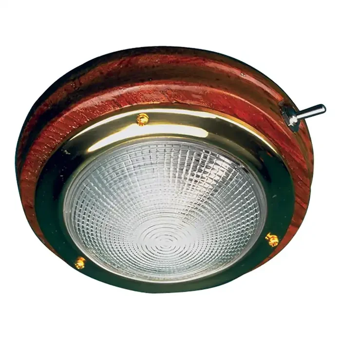 Sea-Dog Teak LED Dome Light – 5″ Lens