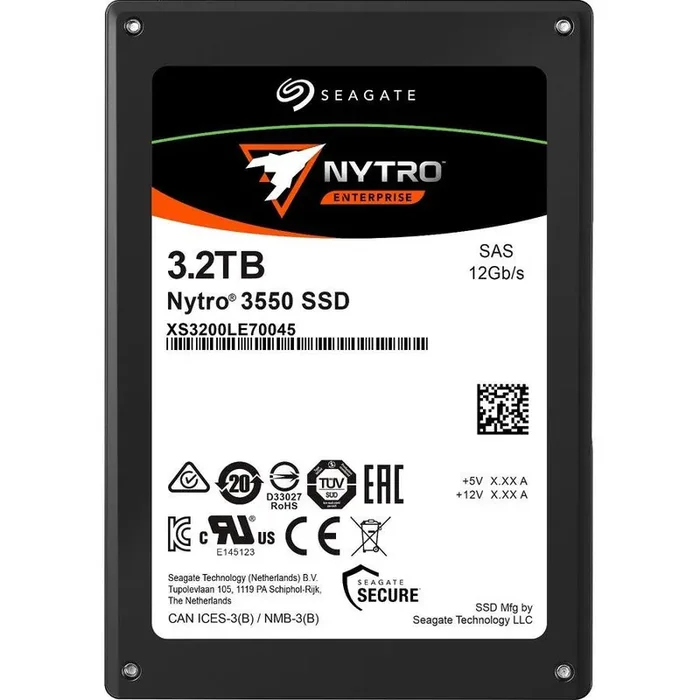 Seagate Nytro 3000 XS3200LE70045 3.20 TB Solid State Drive – 2.5″ Internal – SAS (12Gb/s SAS) – Mixed Use