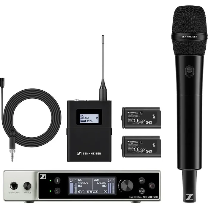Sennheiser Wireless Microphone System – 470.20 MHz to 550 MHz Operating Frequency – 20 Hz