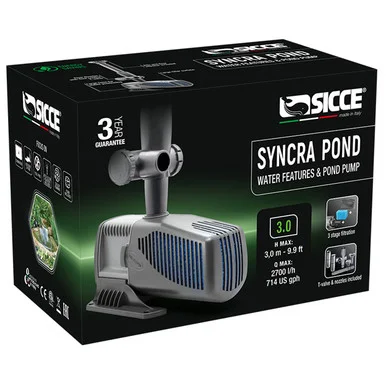Sicce SyncraPond 3.0 Pond Pump with Fountain – 714gph