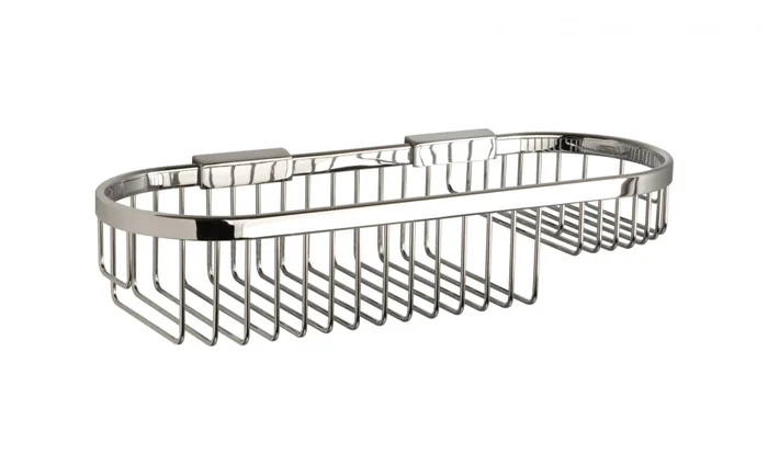 Signature Oval Basket – Chrome 350mm