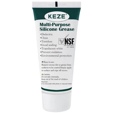 Silicone Grease Waterproof Food Grade Silicone Sealant, 1 oz.