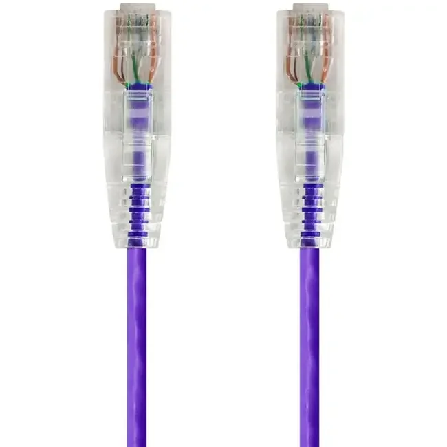 Slimrun Cat6 Utp Cable-14Ft Purple