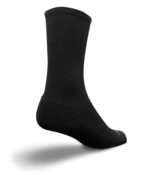 SockGuy Wool Socks (Black Tall)