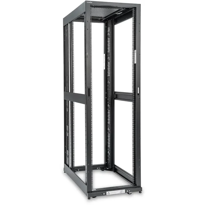 SolidRack R3300 Premium 42U Standard-Depth 4-Post Open Frame Rack Cabinet – No Doors or