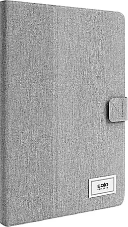 Solo® New York RE Think Polyester Universal Tablet Case, 12″H x 1-3/8″W x 9-1/4″D, 51% Recycled, Gray