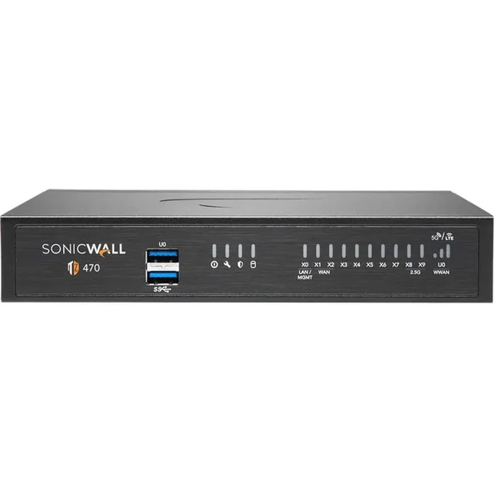 SonicWall TZ470 Network Security/Firewall Appliance – Intrusion Prevention – 8 Port – 1000