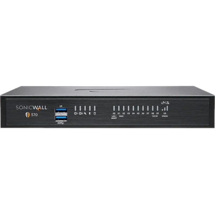 SonicWall TZ570P Network Security/Firewall Appliance – 10 Port – 10/100/1000Base-T – 5 Gig