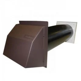 Stadium BM418 Anti Draught Black Hole Core Drill Vent with a Brown Cowl