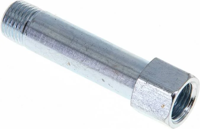 Steel Male/Female M10x1 Grease Nipple Extension 46mm