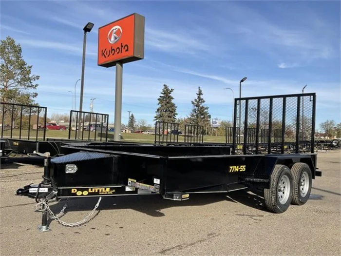 Steel Sided Open Utility Trailer 14’x77in Tandem Axle HD Pro Toolbox SS7714A235